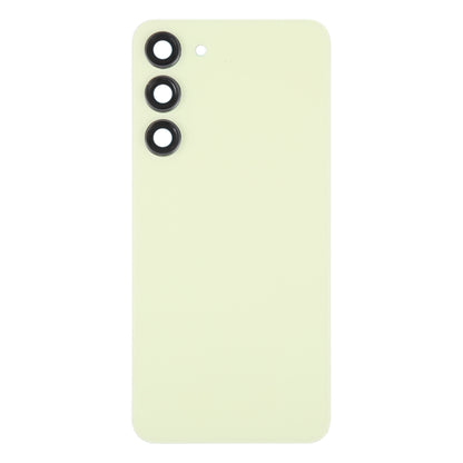 For Samsung Galaxy S23+ SM-S916B OEM Glass Battery Back Cover with Camera Lens Cover(Yellow) -  by buy2fix | Online Shopping UK | buy2fix