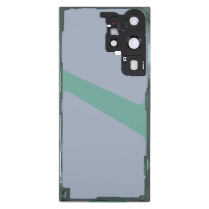 For Samsung Galaxy S23 Ultra SM-S918 Glass Battery Back Cover with Camera Lens Cover(Pink) -  by buy2fix | Online Shopping UK | buy2fix