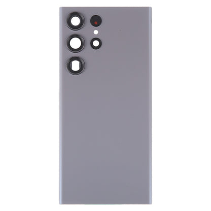 For Samsung Galaxy S23 Ultra SM-S918 Glass Battery Back Cover with Camera Lens Cover(Grey) -  by buy2fix | Online Shopping UK | buy2fix