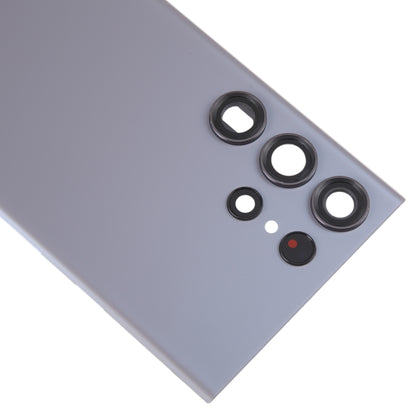 For Samsung Galaxy S23 Ultra SM-S918 Glass Battery Back Cover with Camera Lens Cover(Grey) -  by buy2fix | Online Shopping UK | buy2fix