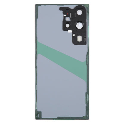 For Samsung Galaxy S23 Ultra SM-S918 Glass Battery Back Cover with Camera Lens Cover(White) -  by buy2fix | Online Shopping UK | buy2fix