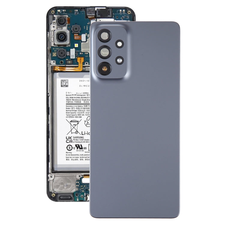For Samsung Galaxy A73 5G SM-A736B Original Battery Back Cover with Camera Lens Cover(Black) - Camera Series by buy2fix | Online Shopping UK | buy2fix