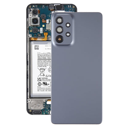For Samsung Galaxy A73 5G SM-A736B Original Battery Back Cover with Camera Lens Cover(Black) - Camera Series by buy2fix | Online Shopping UK | buy2fix