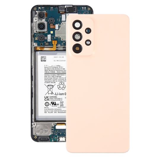 For Samsung Galaxy A53 5G SM-A536B Original Battery Back Cover with Camera Lens Cover(Pink) - Camera Series by buy2fix | Online Shopping UK | buy2fix