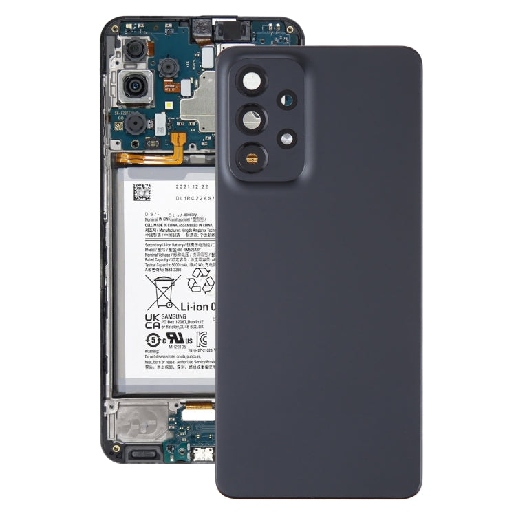 For Samsung Galaxy A33 5G SM-A336B Original Battery Back Cover with Camera Lens Cover(Black) - Camera Series by buy2fix | Online Shopping UK | buy2fix
