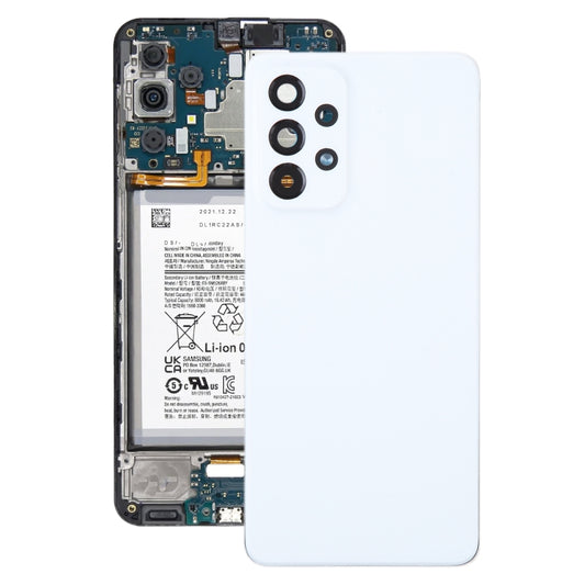 For Samsung Galaxy A33 5G SM-A336B Original Battery Back Cover with Camera Lens Cover(White) - Camera Series by buy2fix | Online Shopping UK | buy2fix
