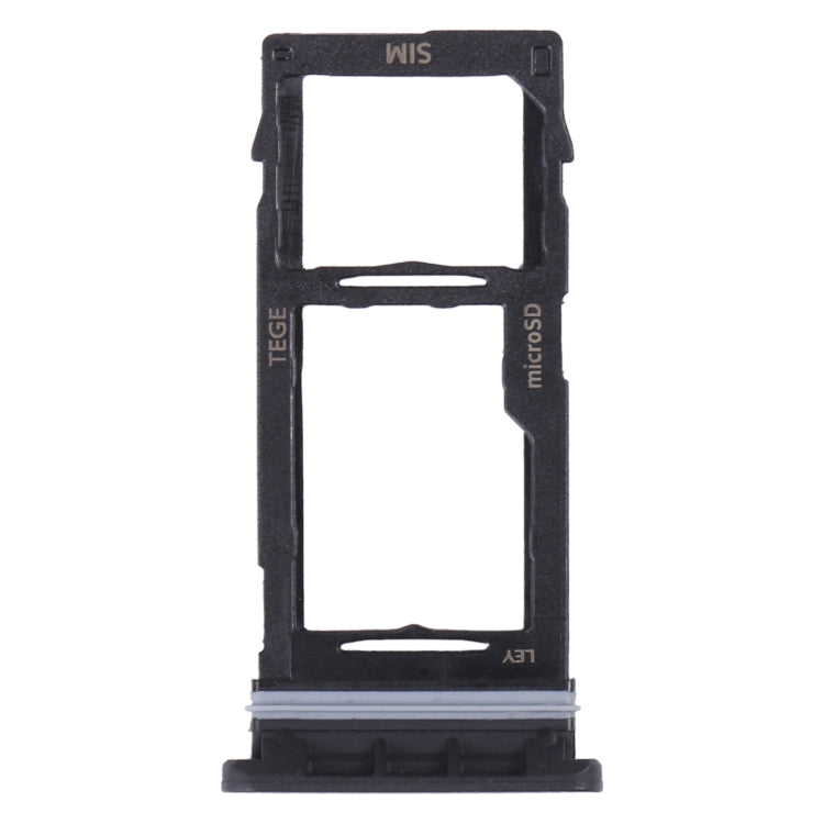 For Samsung Galaxy Tab Active3 8.0 SM-T570/T575 Original SIM Card Tray + Micro SD Card Tray (Black) - Card Tray by buy2fix | Online Shopping UK | buy2fix