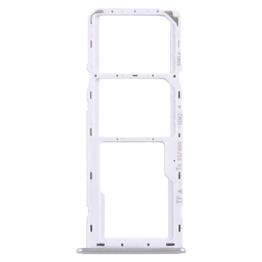 For Samsung Galaxy A22 5G SM-A226B Original SIM Card Tray + SIM Card Tray + Micro SD Card Tray (Silver) - Card Tray by buy2fix | Online Shopping UK | buy2fix