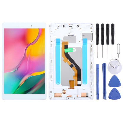 For Samsung Galaxy Tab A 8.0 2019 SM-T290 WiFi Edition Original LCD Screen Digitizer Full Assembly with Frame (White) - LCD Screen by buy2fix | Online Shopping UK | buy2fix