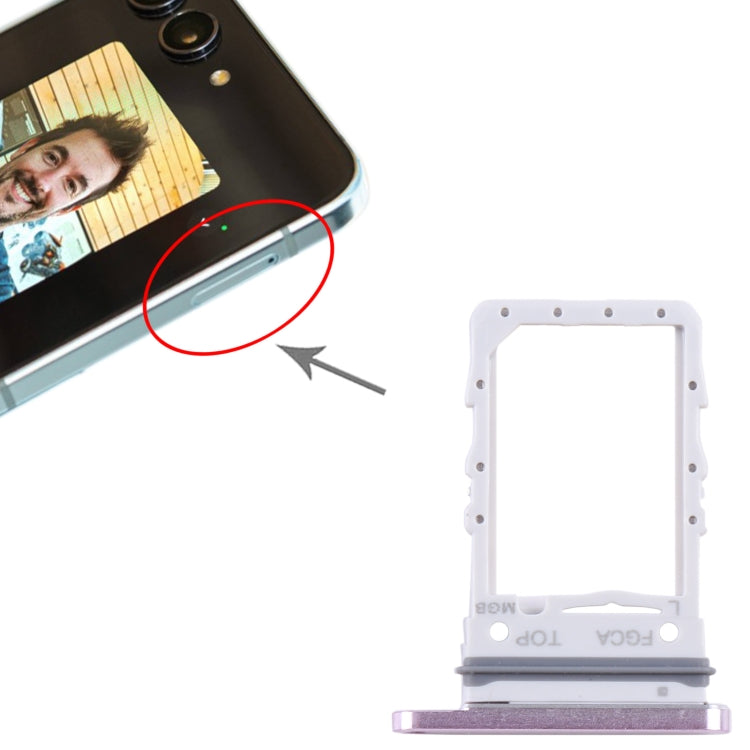 For Samsung Galaxy Z Flip5 SM-F731 Original SIM Card Tray (Purple) - Card Tray by buy2fix | Online Shopping UK | buy2fix