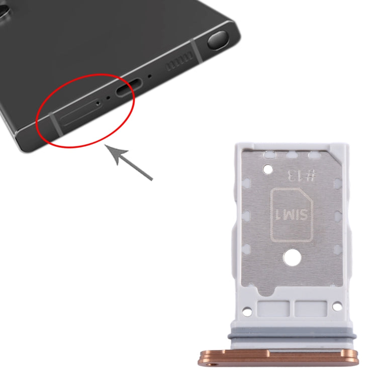 For Samsung Galaxy S24 / S24+ 5G Original  SIM + SIM Card Tray (Orange) -  by buy2fix | Online Shopping UK | buy2fix