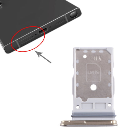 For Samsung Galaxy S24 Ultra 5G SM-S928B Original SIM + SIM Card Tray (Gold) - Card Tray by buy2fix | Online Shopping UK | buy2fix