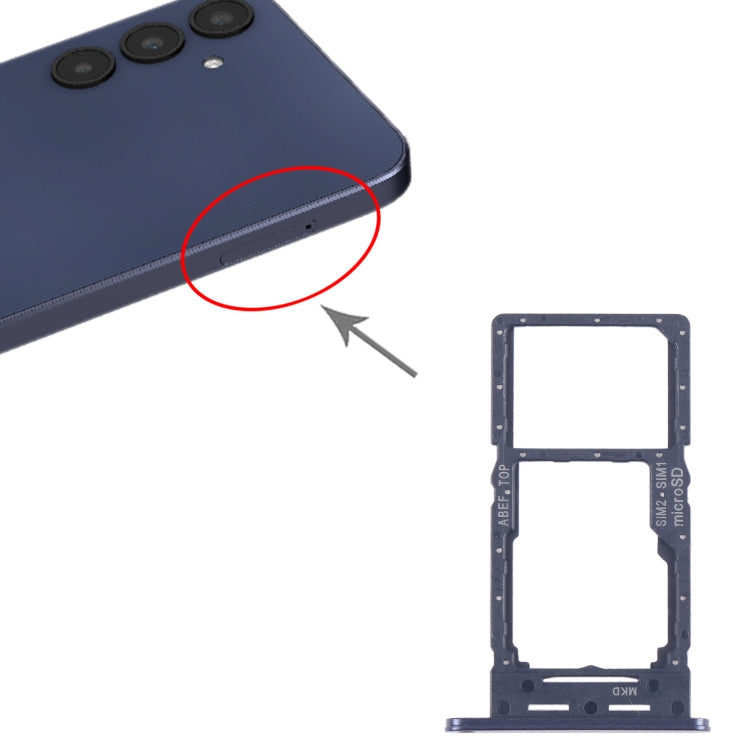 For Samsung Galaxy A25 5G SM-A256B Original SIM Card Tray + SIM Card Tray / Micro SD Card Tray (Black) - Card Tray by buy2fix | Online Shopping UK | buy2fix