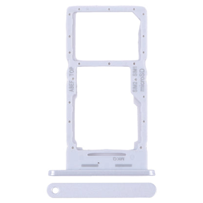 For Samsung Galaxy A25 5G SM-A256B Original SIM Card Tray + SIM Card Tray / Micro SD Card Tray (Silver) - Card Tray by buy2fix | Online Shopping UK | buy2fix