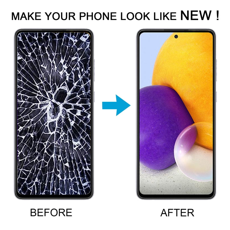 For Samsung Galaxy A72 4G SM-A725 6.43 inch OLED LCD Screen Digitizer Full Assembly with Frame (Purple) - LCD Screen by buy2fix | Online Shopping UK | buy2fix