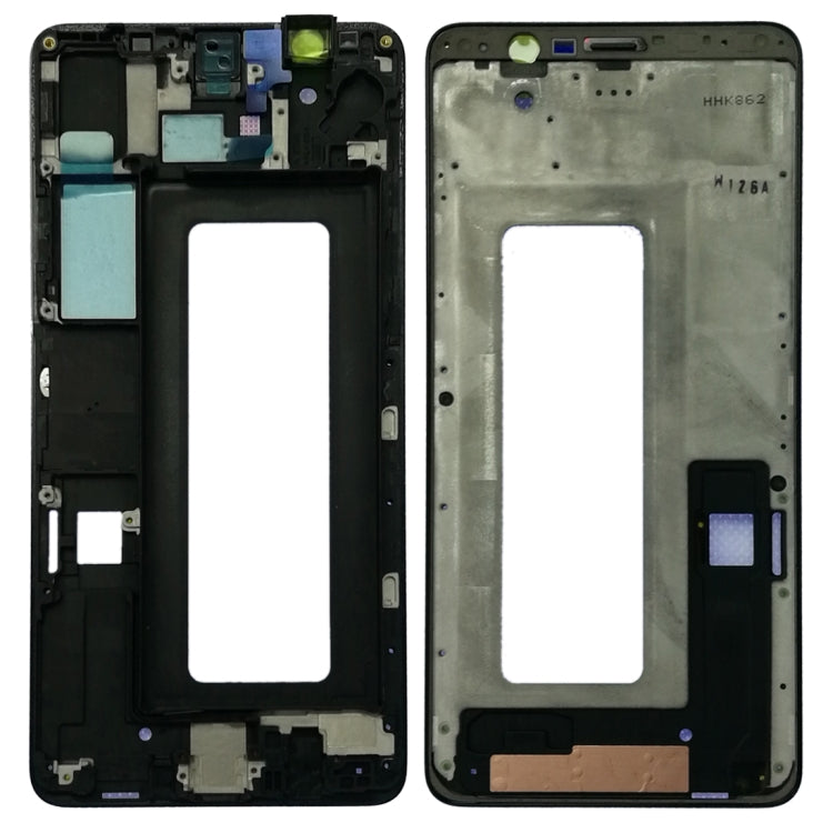For Galaxy A8 Star / A9 Star / G8850 Front Housing LCD Frame Bezel Plate (Black) - Frame Bezel Plate by buy2fix | Online Shopping UK | buy2fix