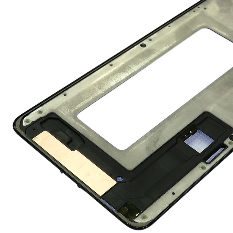 For Galaxy A8 Star / A9 Star / G8850 Front Housing LCD Frame Bezel Plate (Black) - Frame Bezel Plate by buy2fix | Online Shopping UK | buy2fix