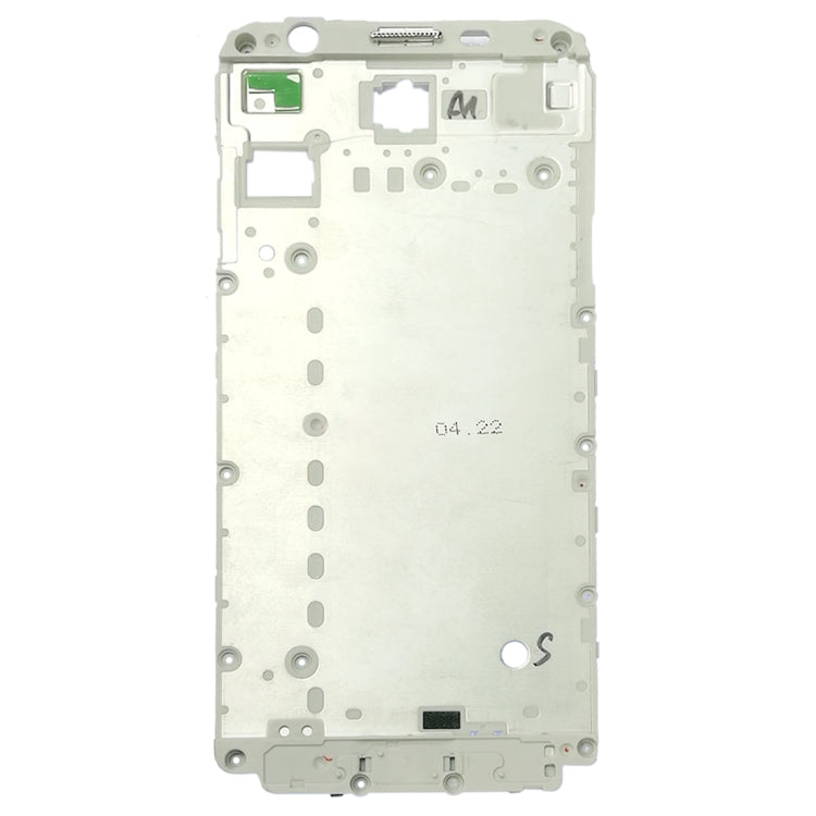 For Galaxy J7 V / J7 Perx / J727V / J727P Front Housing LCD Frame Bezel Plate (White) - Frame Bezel Plate by buy2fix | Online Shopping UK | buy2fix