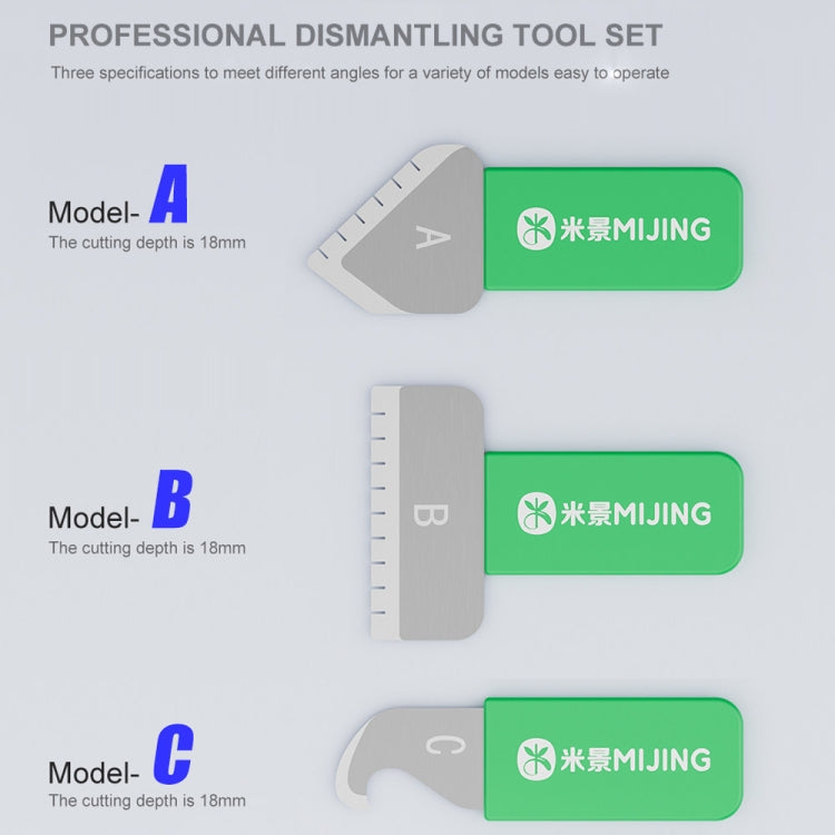 Mijing ABC Multipurpose Tooth-Type Professional LCD Screen Dismantling Tool Set - Crowbar by MIJING | Online Shopping UK | buy2fix