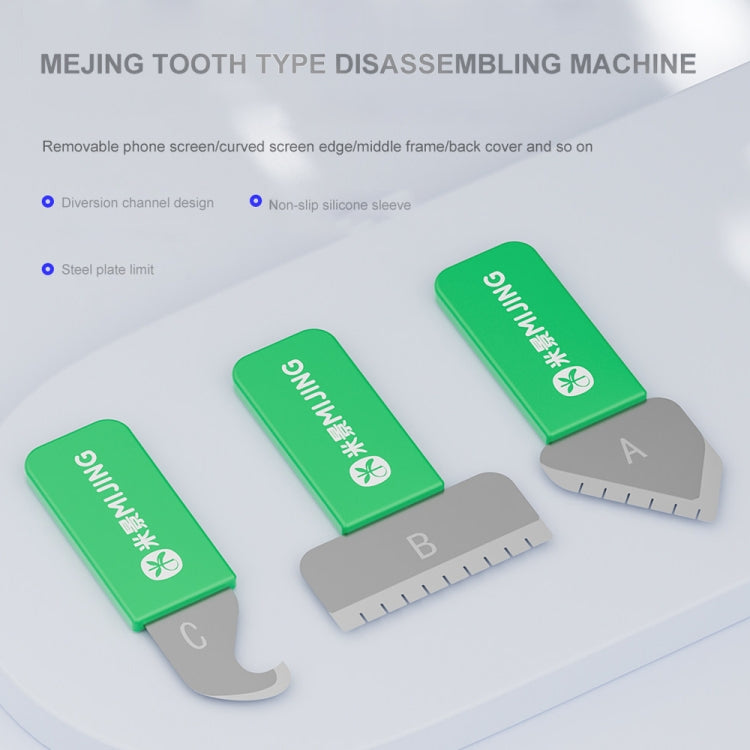 Mijing ABC Multipurpose Tooth-Type Professional LCD Screen Dismantling Tool Set - Crowbar by MIJING | Online Shopping UK | buy2fix