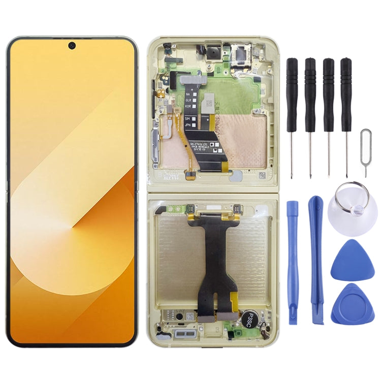 For Samsung Galaxy Z Flip6 SM-F741B Original LCD Screen Digitizer Full Assembly with Frame (Yellow) - Galaxy Z Series Parts by buy2fix | Online Shopping UK | buy2fix