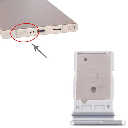 For Samsung Galaxy S25 Ultra SM-S938B Original SIM + SIM Card Tray (White) -  by buy2fix | Online Shopping UK | buy2fix