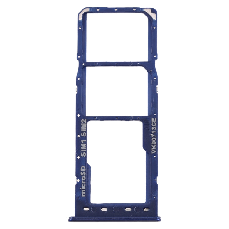 For Galaxy A10 SIM Card Tray + SIM Card Tray + Micro SD Card Tray (Blue) - Card Tray by buy2fix | Online Shopping UK | buy2fix