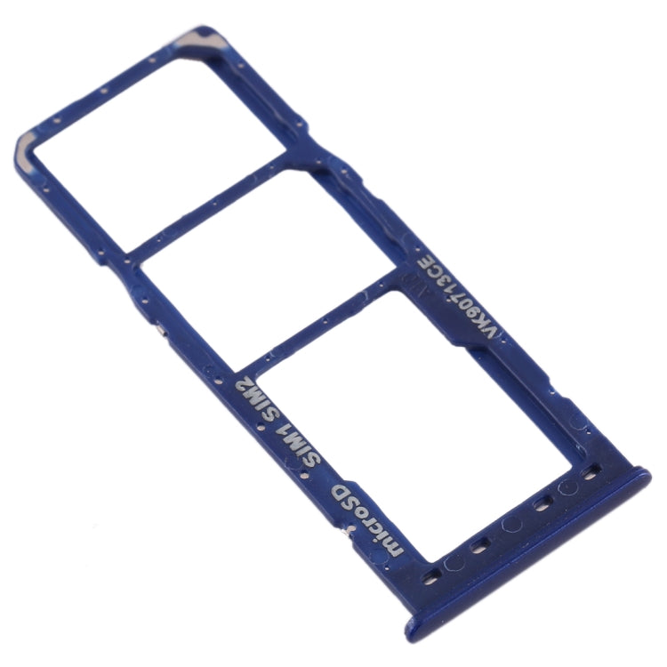 For Galaxy A10 SIM Card Tray + SIM Card Tray + Micro SD Card Tray (Blue) - Card Tray by buy2fix | Online Shopping UK | buy2fix