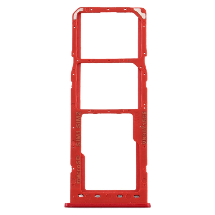 For Galaxy A10 SIM Card Tray + SIM Card Tray + Micro SD Card Tray (Red) - Card Tray by buy2fix | Online Shopping UK | buy2fix
