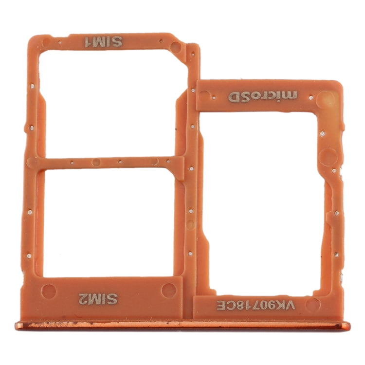 For Galaxy A40 SIM Card Tray + SIM Card Tray + Micro SD Card Tray (Orange) - Card Tray by buy2fix | Online Shopping UK | buy2fix