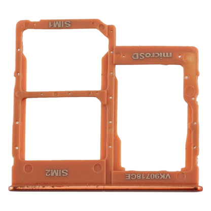 For Galaxy A40 SIM Card Tray + SIM Card Tray + Micro SD Card Tray (Orange) - Card Tray by buy2fix | Online Shopping UK | buy2fix