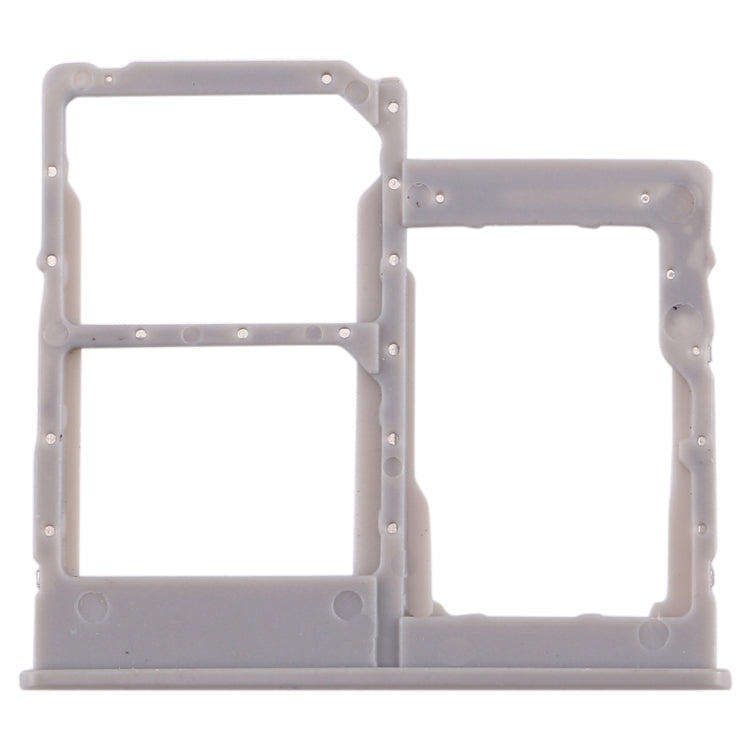 For Galaxy A40 SIM Card Tray + SIM Card Tray + Micro SD Card Tray (Grey) - Card Tray by buy2fix | Online Shopping UK | buy2fix