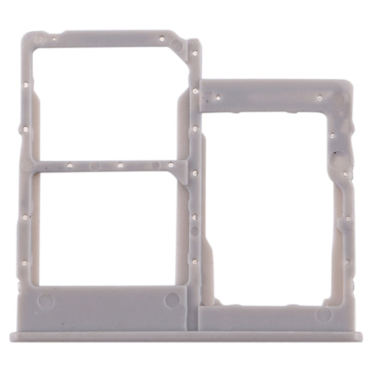 For Galaxy A40 SIM Card Tray + SIM Card Tray + Micro SD Card Tray (Grey) - Card Tray by buy2fix | Online Shopping UK | buy2fix