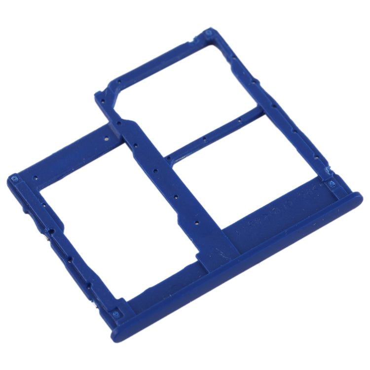 For Galaxy A40 SIM Card Tray + SIM Card Tray + Micro SD Card Tray (Blue) - Card Tray by buy2fix | Online Shopping UK | buy2fix
