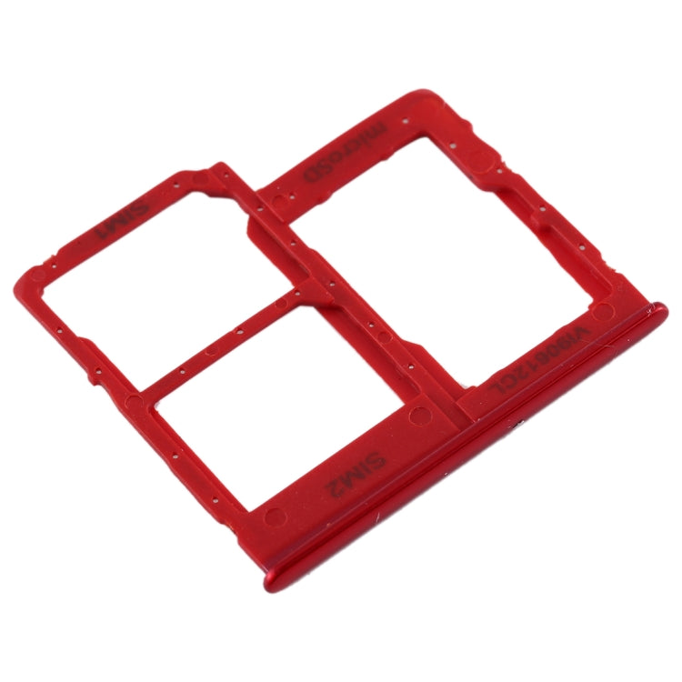 For Galaxy A40 SIM Card Tray + SIM Card Tray + Micro SD Card Tray (Red) - Card Tray by buy2fix | Online Shopping UK | buy2fix