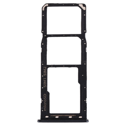 For Galaxy A20 A30 A50 SIM Card Tray + SIM Card Tray + Micro SD Card Tray (Black) - Card Tray by buy2fix | Online Shopping UK | buy2fix