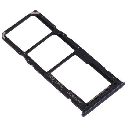 For Galaxy A20 A30 A50 SIM Card Tray + SIM Card Tray + Micro SD Card Tray (Black) - Card Tray by buy2fix | Online Shopping UK | buy2fix