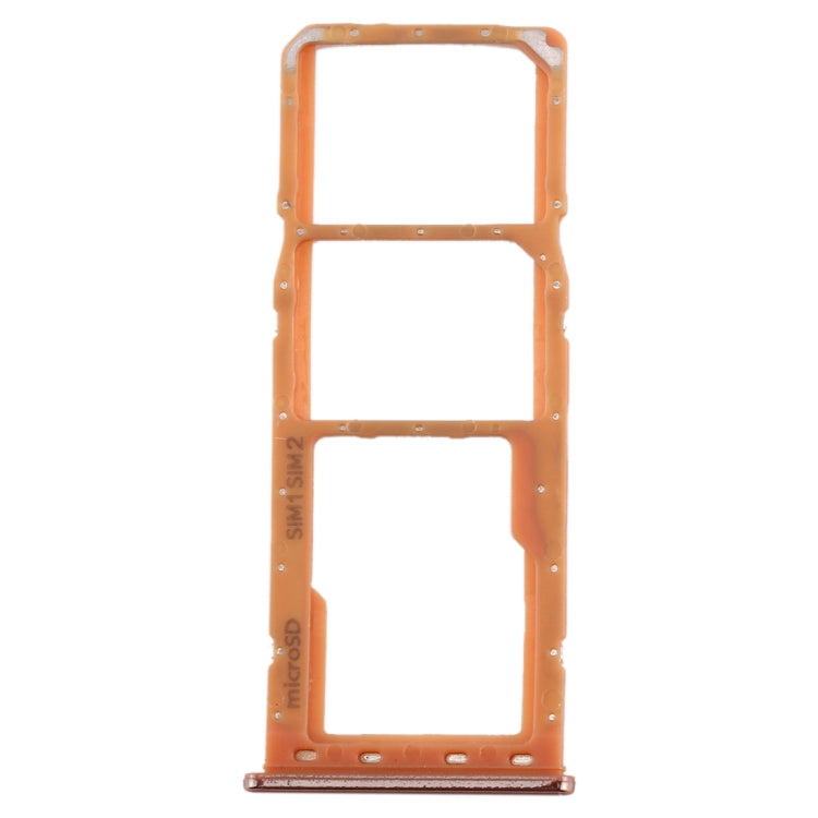 For Galaxy A20 A30 A50 SIM Card Tray + SIM Card Tray + Micro SD Card Tray (Orange) - Card Tray by buy2fix | Online Shopping UK | buy2fix