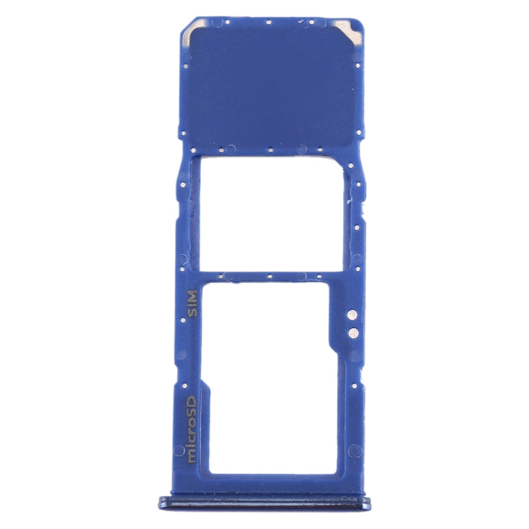 For Galaxy A70 SIM Card Tray + Micro SD Card Tray (Blue) - Card Tray by buy2fix | Online Shopping UK | buy2fix