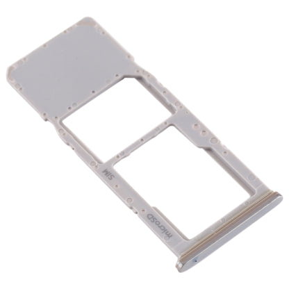 For Galaxy A70 SIM Card Tray + Micro SD Card Tray (Silver) - Card Tray by buy2fix | Online Shopping UK | buy2fix