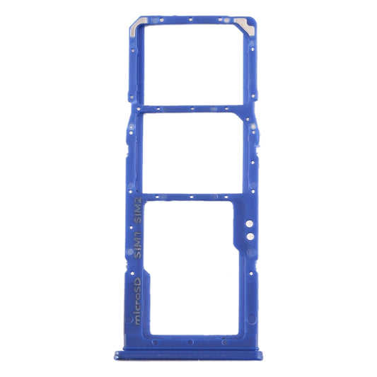 For Galaxy A70 SIM Card Tray + SIM Card Tray + Micro SD Card Tray (Blue) - Card Tray by buy2fix | Online Shopping UK | buy2fix