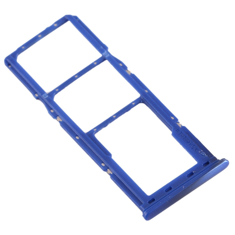 For Galaxy A70 SIM Card Tray + SIM Card Tray + Micro SD Card Tray (Blue) - Card Tray by buy2fix | Online Shopping UK | buy2fix