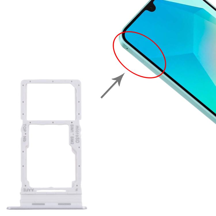 For Samsung Galaxy A16 SM-A165F Original SIM Card Tray + SIM / Micro SD Card Tray (Silver) - Card Tray by buy2fix | Online Shopping UK | buy2fix