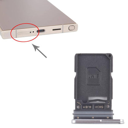 For Samsung Galaxy S25 Ultra SM-S938U US Version Original SIM Card Tray (Silver) -  by buy2fix | Online Shopping UK | buy2fix