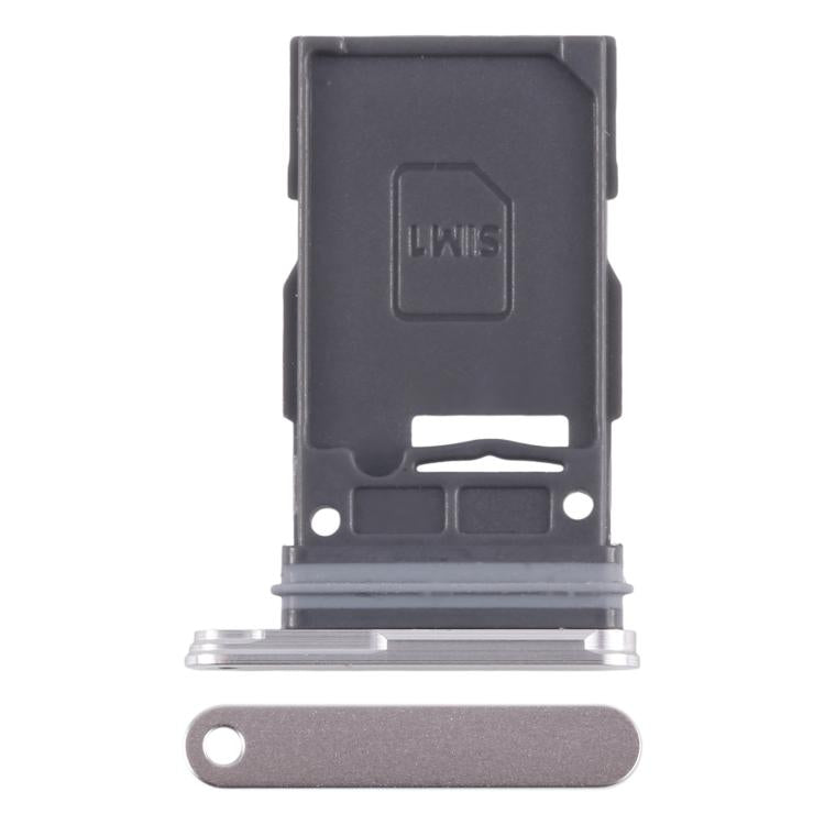 For Samsung Galaxy S24 SM-S921B Original SIM Card Tray (Silver) -  by buy2fix | Online Shopping UK | buy2fix