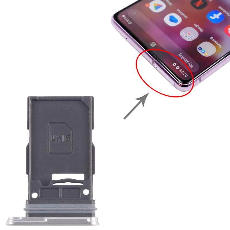 For Samsung Galaxy S24+ SM-S926B Original SIM Card Tray (Silver) -  by buy2fix | Online Shopping UK | buy2fix