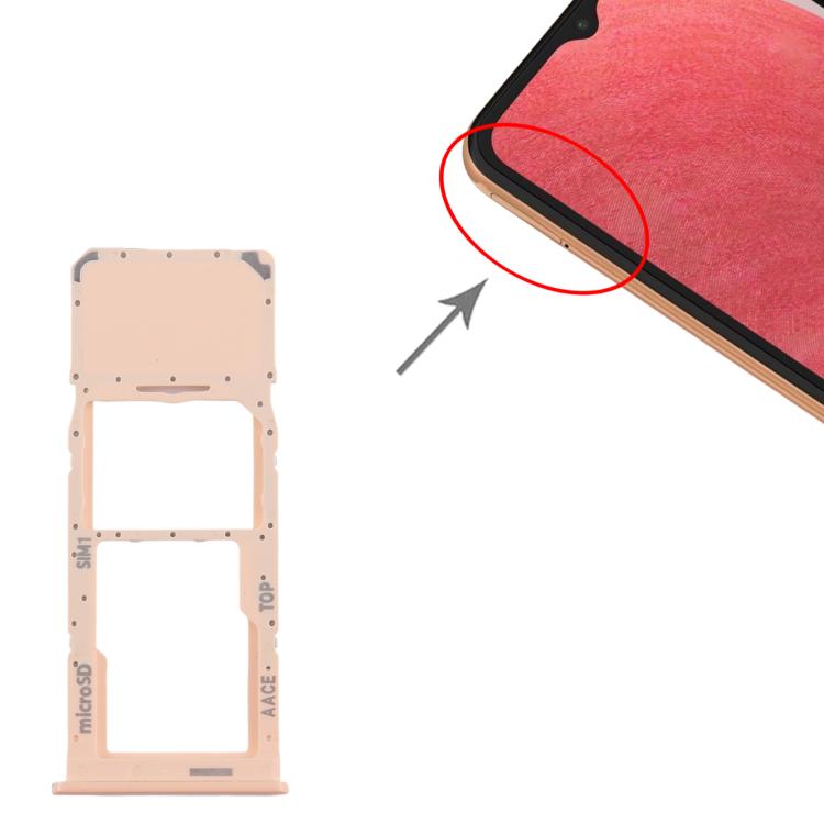For Samsung Galaxy A13 SM-A135 Original SIM + Micro SD Card Tray (Pink) - Card Tray by buy2fix | Online Shopping UK | buy2fix