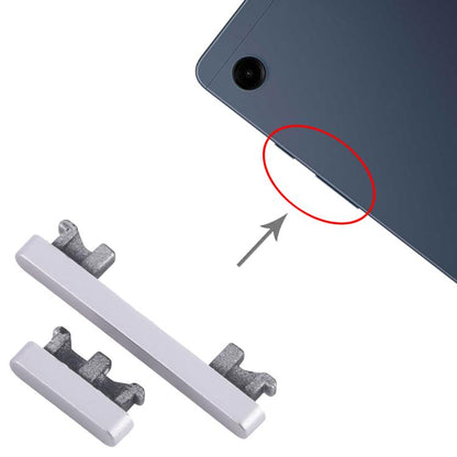 For Samsung Galaxy Tab A9 SM-X110/X115 Power Button and Volume Control Button (Silver) - Home key & Side Key by buy2fix | Online Shopping UK | buy2fix