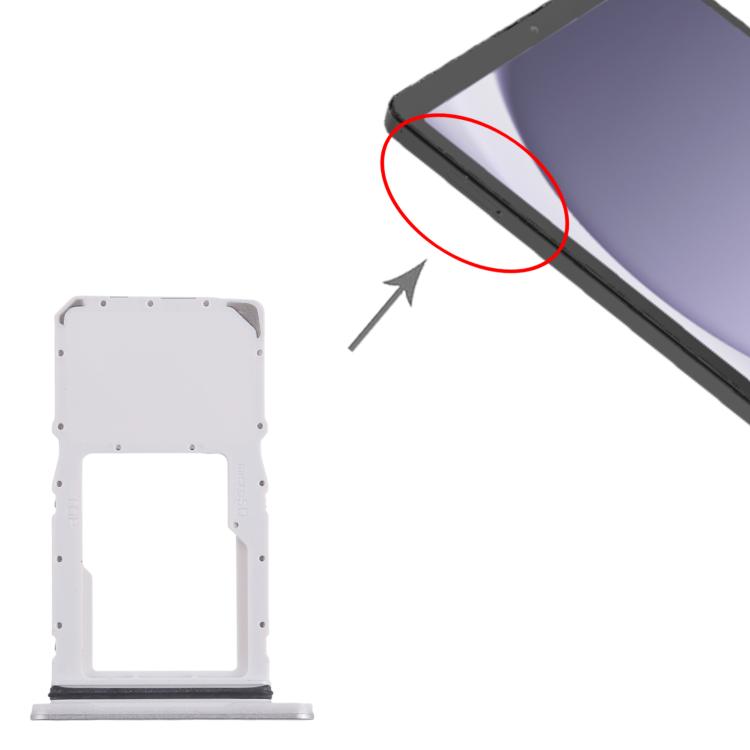 For Samsung Galaxy Tab A9+ 5G SM-X210 Micro SD Card Tray (Silver) - Card Tray by buy2fix | Online Shopping UK | buy2fix
