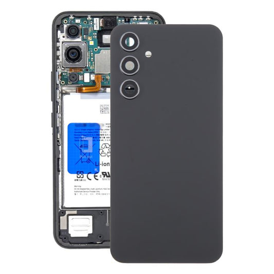 For Samsung Galaxy A54 SM-A546B Battery Back Cover with Camera Lens Cover(Black) - Back Cover by buy2fix | Online Shopping UK | buy2fix